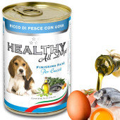 Консервирана храна за подрастващи кученца HEALTHY MEAT All days PUPPY Fish And Eggs с прясна риба и яйца